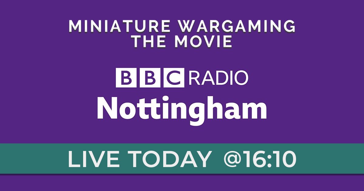 MiniWarTheMovie's tweet photo. 📻 LIVE TODAY: BBC RADIO NOTTINGHAM 📻
Director Joseph Piddington will be talking LIVE today at 16:10 with @BBCNottingham. Hear all about the UK release of @MiniWarTheMovie and the impact Nottingham has had on the #wargaming industry! https://t.co/Fpn6mdpP8y https://t.co/FgF0ASN1sH