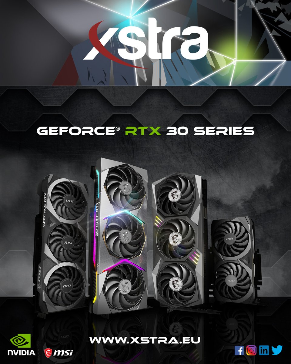 xdistributionn's tweet photo. NVIDIA GeForce RTX 30 Series

Available at: https://t.co/3MIT5JGu33

#NvidiaRTX #Xstra #pc #gaming #nvidia #CPU #followus https://t.co/YVJmm40zMB