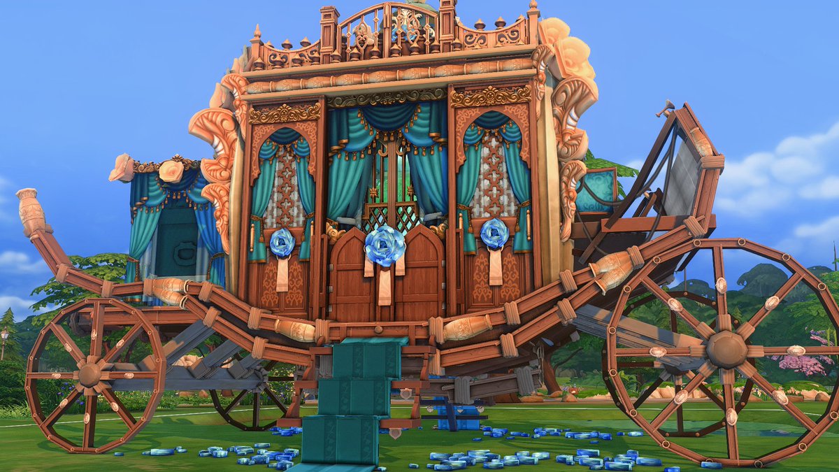 SatiSimBuilds's tweet image. Decided to go back to an older project!
Built this back in August and managed to put in a functional Carriage Interior as well as a RoM Portal, so you can travel to the magic realm!
Done without CC using T.O.O.L. by @TwistedMexi 🛠️
Inspired by an artwork by @enceraen 🎨