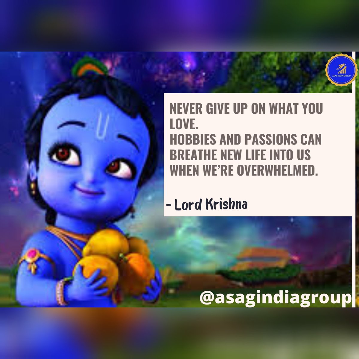 AsagGroup's tweet photo. #lordkrishna #bhagwadgita https://t.co/oywtP4Ttfl