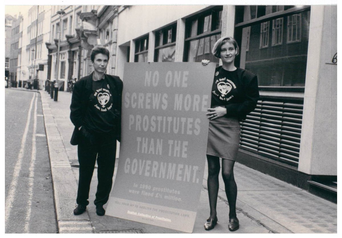 ProstitutesColl's tweet photo. NO ONE SCREWS MORE PROSTITUTES THAN THE GOVERNMENT!

In 1992 we ran a poster campaign with an advertising agency calling for the abolition of the prostitution laws. #ECParchive https://t.co/qIPcnySMYd