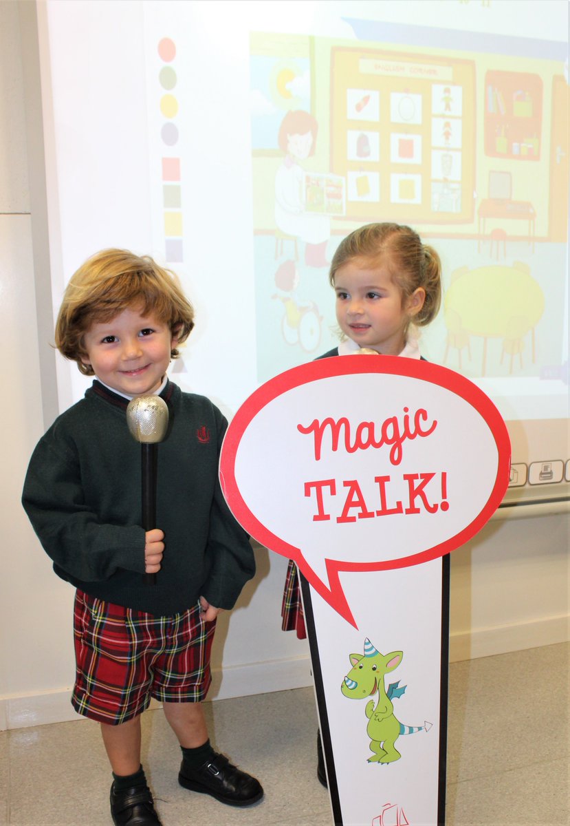 MontespinoEdu's tweet photo. Thanks to Magic Talk, we feel confident speaking in public as we recite chants, say riddles and introduce ourselves to our classmates! #LearnEnglish #Coruña #Oratory #bilingualschool #LearnPlaying #MagicTalk https://t.co/CaBO7WDsxR