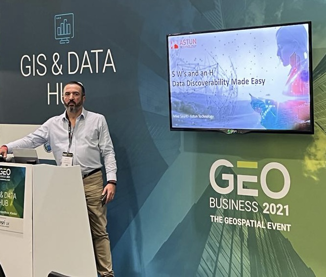 astuntech's tweet image. As our MD, @skepticmike, finishes his presentation on #datadiscoverability, our thoughts turn to this afternoon&apos;s Drinks Trail. Join us on stand E6 after 4.30 for a beer or two. 

#GEOBusiness #GEOBiz