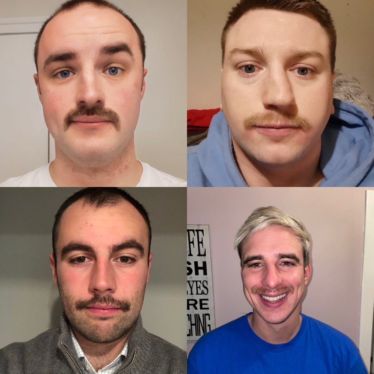 Week 3 of #Movember for the boys. Some interesting looks here 😂

Grateful for any donations 

uk.movember.com/team/2403135?u…