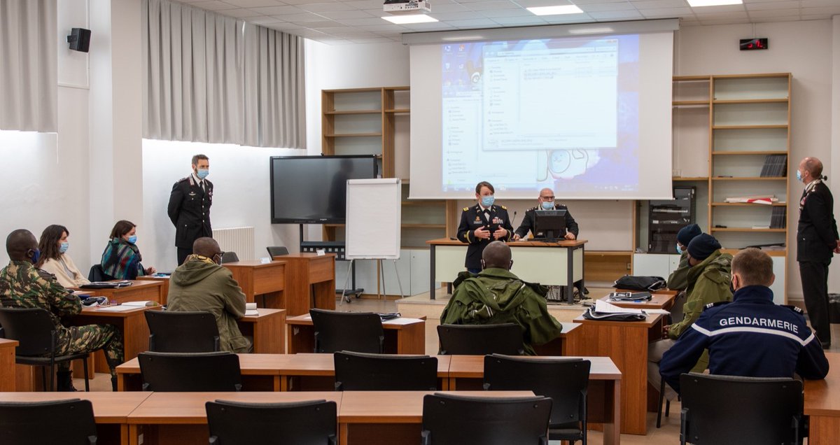 Start of the 22nd (enhanced) Comprehensive #ProtectionOfCivilians Course. Students and tutors come from Benin, Burkina Faso, Senegal and Thailand, plus interns and assistants from @SIOItweet, @SantAnnaPisa, @CampusCiels, and @univca, in the context of #CoESPU internship projects.