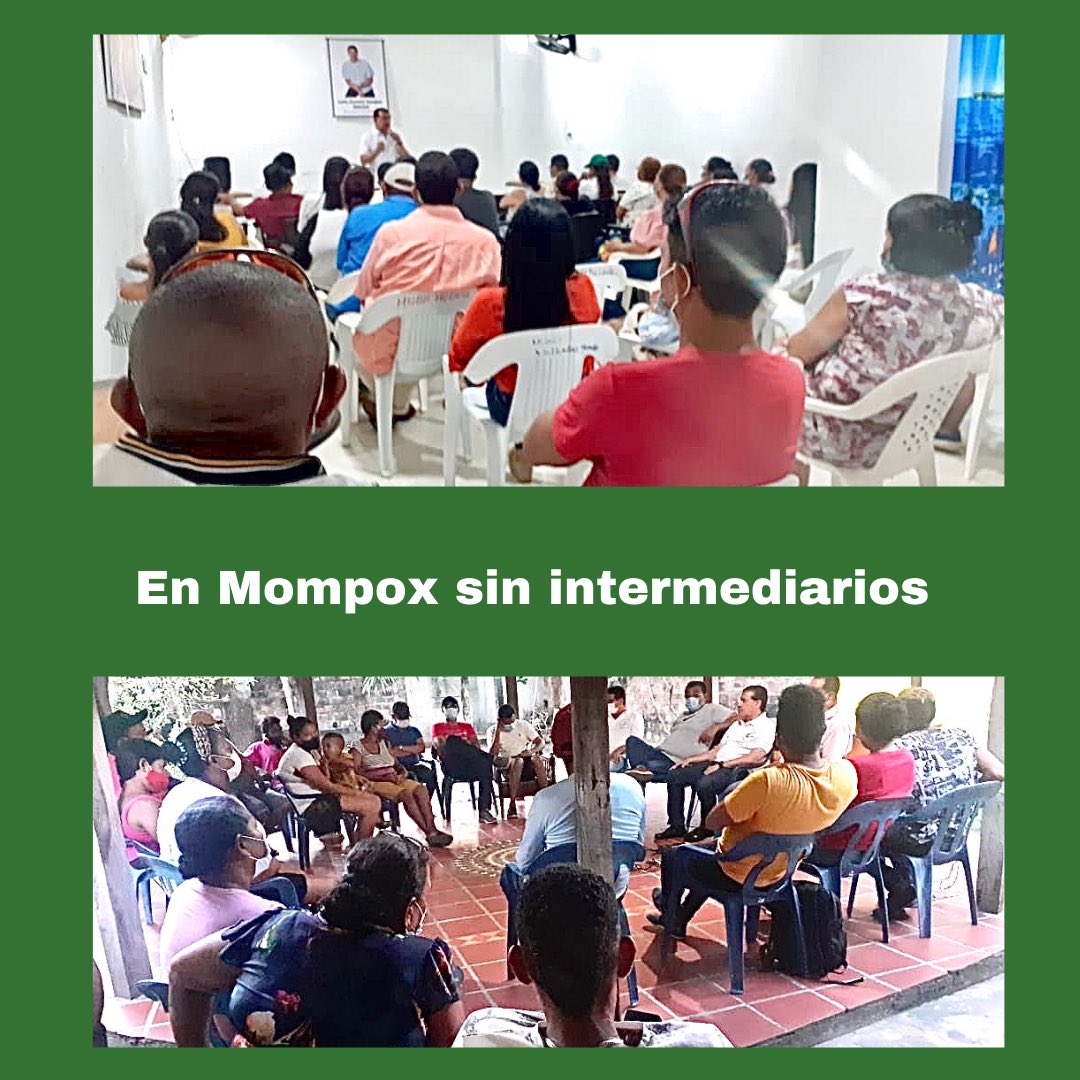 #sinintermediarios #mompox #participacionciudadana <a href="/PartidoVerdeCoL/">Partido Alianza Verde 🌻</a> <a href="/SoyRenaciente/">Partido Colombia Renaciente</a> <a href="/JERobledo/">Jorge Enrique Robledo</a> <a href="/SomosEnMarcha/">En Marcha Colombia</a> <a href="/CoaliEsperanza/">Coalición Centro Esperanza</a> <a href="/compromisociu/">Fajardo con Huevos 🍳</a>