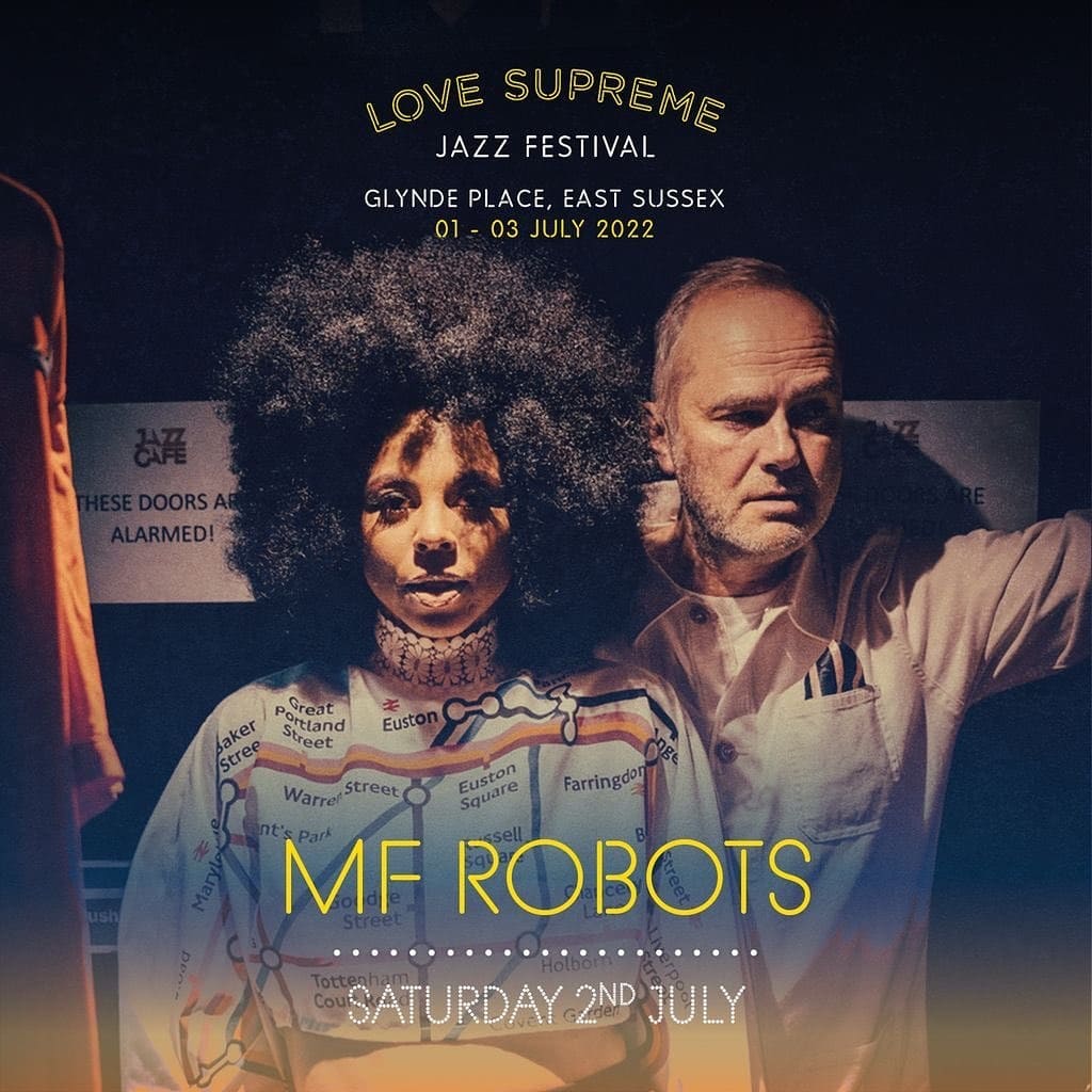 Can't wait to play this fantastic festival again next year!! <a href="/lovesupremefest/">Love Supreme</a> thank you for inviting us to play with the Kings &amp; Queens of Soul and RnB 🤖❤🙏🏾💥 #mfrobots #2022 #livemusic