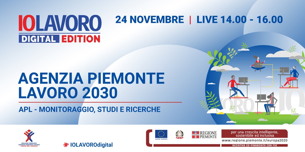 IOLAVORO's tweet photo. 🚀Dall’analisi socio-economica alle informazioni chiave sui movimenti del mercato del lavoro locale.➡ A #IOLAVOROdigital si parla di futuro con @APLpiemonte. 📌 Appuntamento alle ore 14.
Scopri gli altri incontri👉 https://t.co/qg3LYUQDum https://t.co/fR8MSwvZhT
