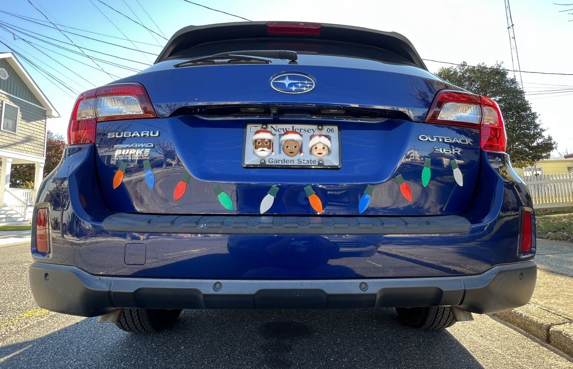 JerseyNorm's tweet photo. Lets Get Lit! Santa Norm’s Subie is ready to roll! #santa #letsgo #christmas #light #magnet #fun #tistheseason #subaru #subarus #subarunation #subarulove #subarufamily #subaruporn #subarulovers #subarulife #subaruusa #usa #subie #subaruclub #subaruoutback #subaruofamerica #bhfyp https://t.co/q7ERBa54lW