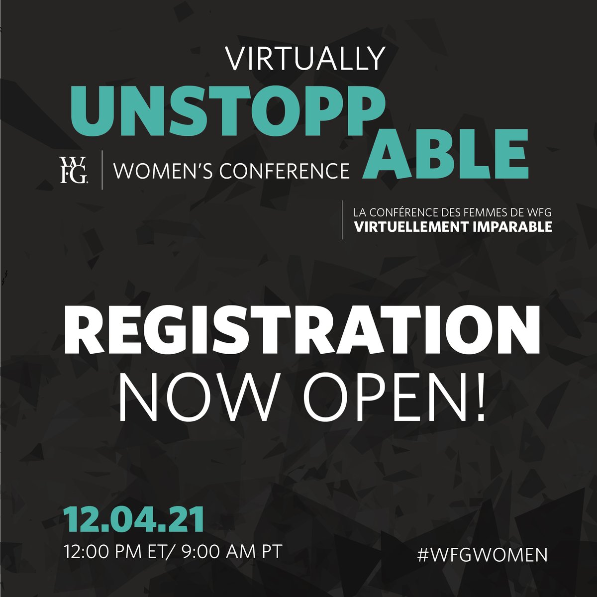 therealwfg's tweet image. Have you ever wondered what it&apos;s like to be a dynamic leader who builds and inspires other leaders? Virtually Unstoppable will feature a panel of powerful Women. This is a Free Live event. 
Use the link below to sign up!

wfg.brandlive.com/virtually-unst…
#virtuallyunstoppable #WFGWomen