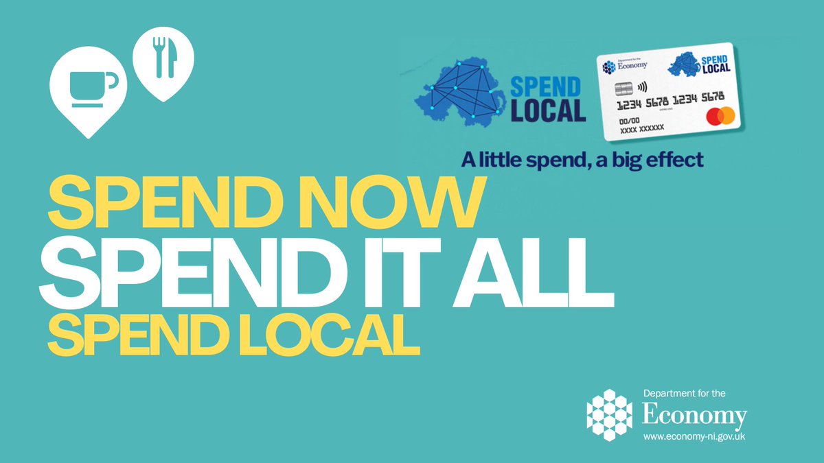 Deadline to use your #SpendLocal card is the 14 December

Spend it now, spend it all and of course spend it local
