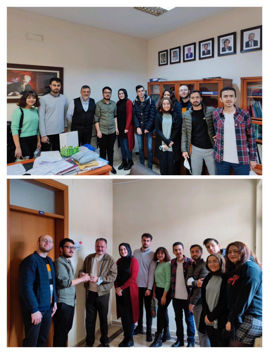 cekathbv's tweet photo. ÇEKAT yönetim kurulu olarak 24 kasım sebebiyle bölüm başkanımız ve değerli akademisyenlerimizi ziyaret ederek rozet takdimi gerçekleştirilmiştir. https://t.co/JrDTKN7otw