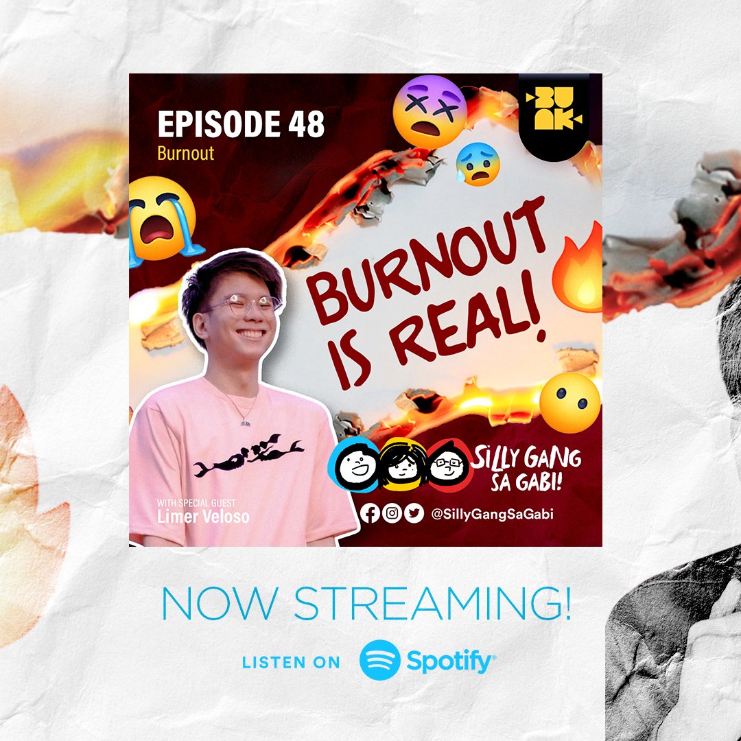 limersquadofc's tweet photo. Episode 48 : BURNOUT IS REAL!
Catch @limerveloso on @SillyGangSaGabi's podcast on spotify! Now streaming for free! Thank you so much for having our Limer Veloso again, Silly Gang sa Gabi! ππ
#LimerVeloso | #Limersquad
#SillyGangSaGabi https://t.co/ERSgfAg2Av
