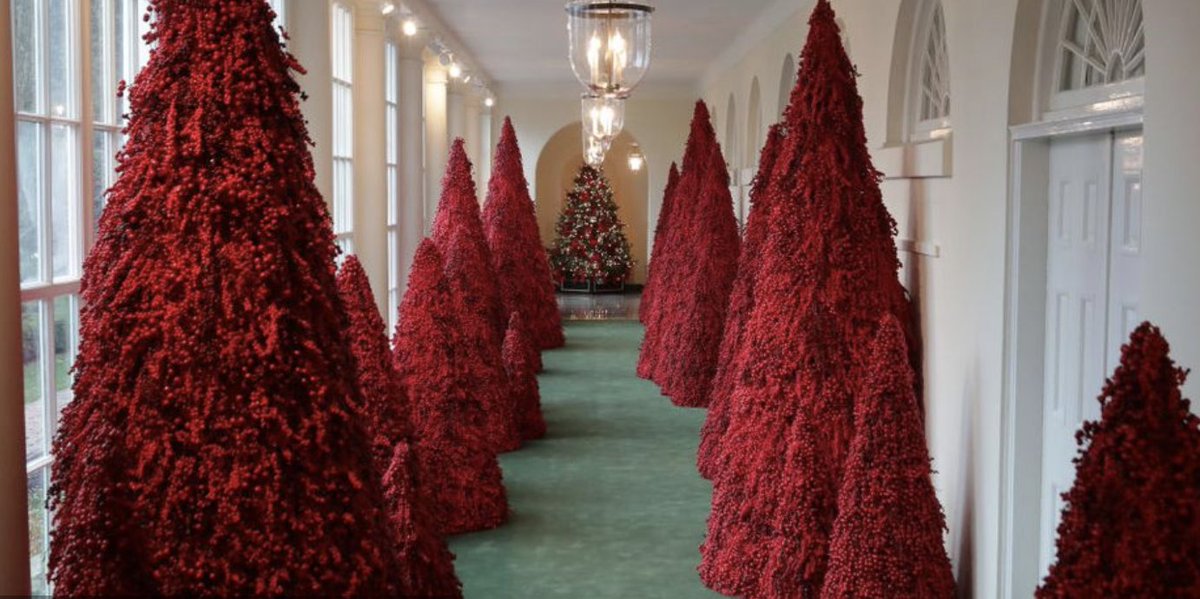 With Melania Trump out of the White House we can safely say that the War on Christmas is officially over. Or at least the apocalyptic nuclear fall out has dissipated.