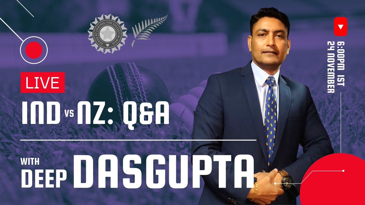 DeepDasgupta7's tweet photo. Join me now and ask your questions! 👇🏽👇🏽
https://t.co/l5SBms8jKa
#INDvNZ #Cricket #Live #AskDeep https://t.co/mtXR4epYwJ