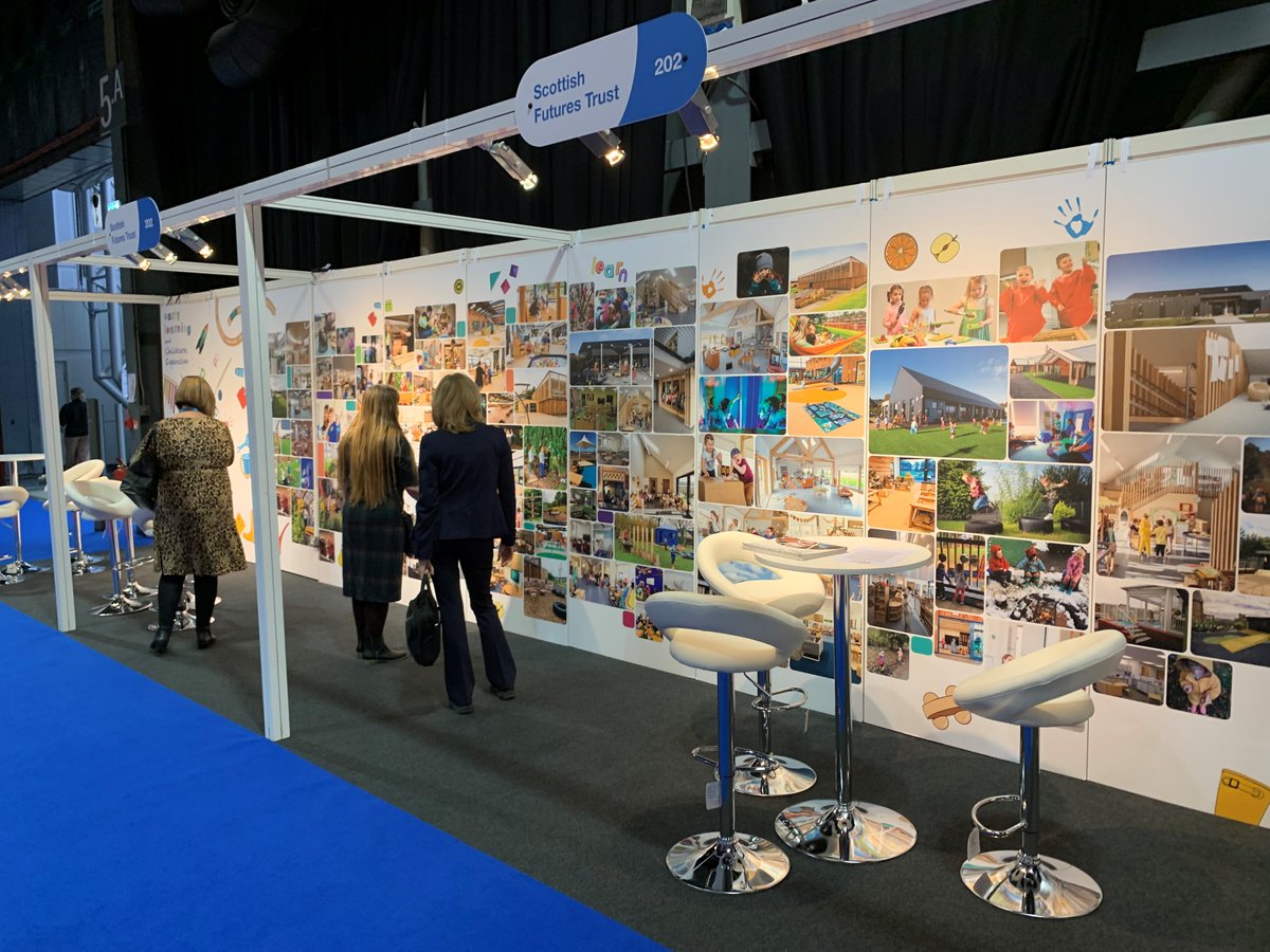 Exciting and engaging ELC exhibition at #LPS2021 produced by <a href="/SFT_Scotland/">Scottish Futures Trust</a> showcasing innovative settings as part of the ELC expansion