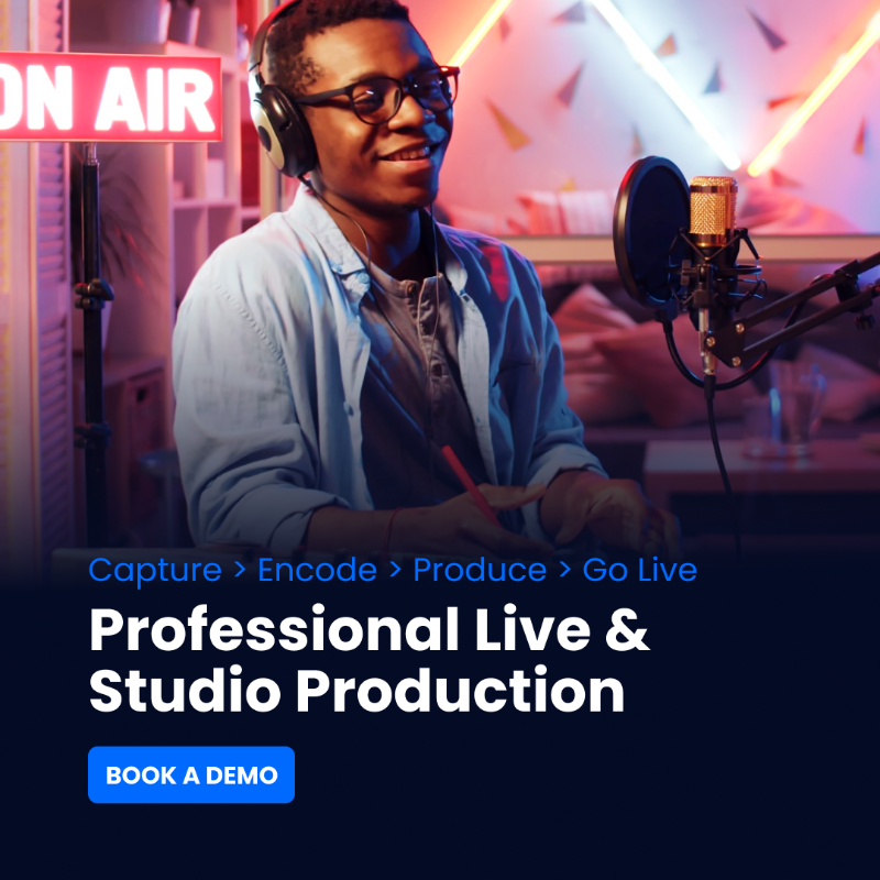 MOGTechnologies's tweet photo. MOG's Live &amp; Studio Production Solution offers just that, with the most complete set of tools and capabilities for acquisition, virtual video #switching, #streaming, social media publishing, and more.

To see it live, book a demo with us! 👇