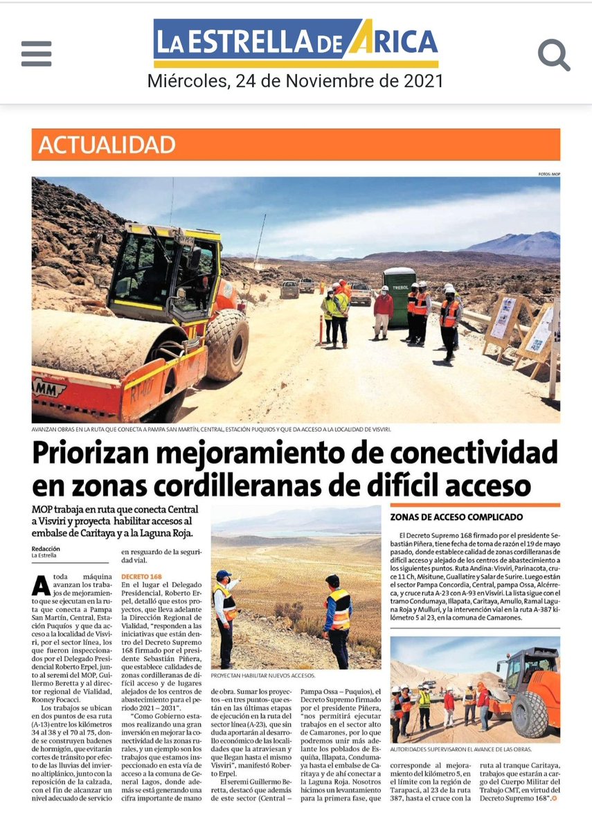 Seremi Mop Arica y Parinacota tweet media