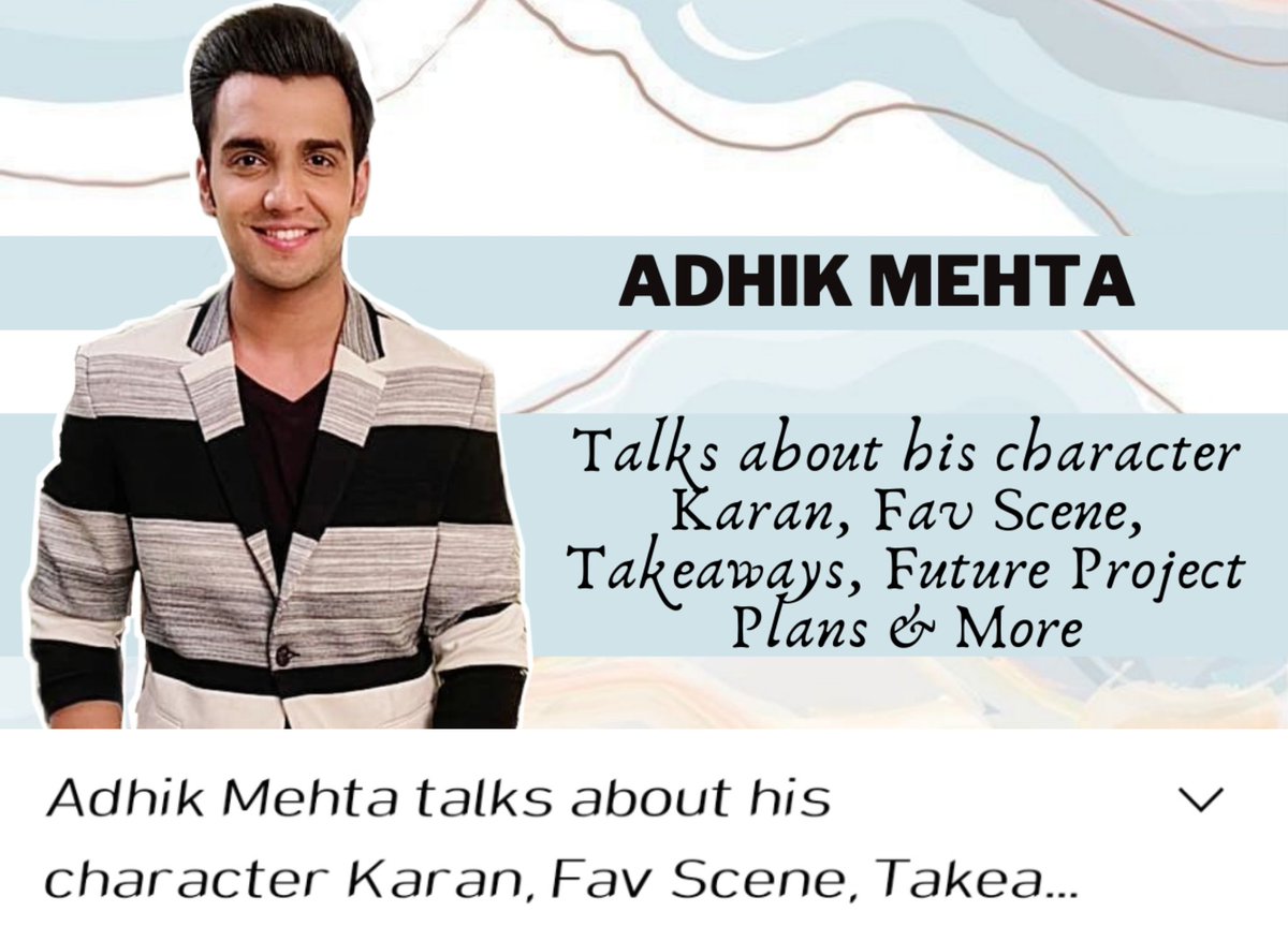 Adhik Mehta talks about his character Karan, Fav Scene, Takeaways, Future Project Plans & More

Link : youtu.be/dikIczLSgdI

#AdhikMehta #ChotiSardarni #Famezzo
