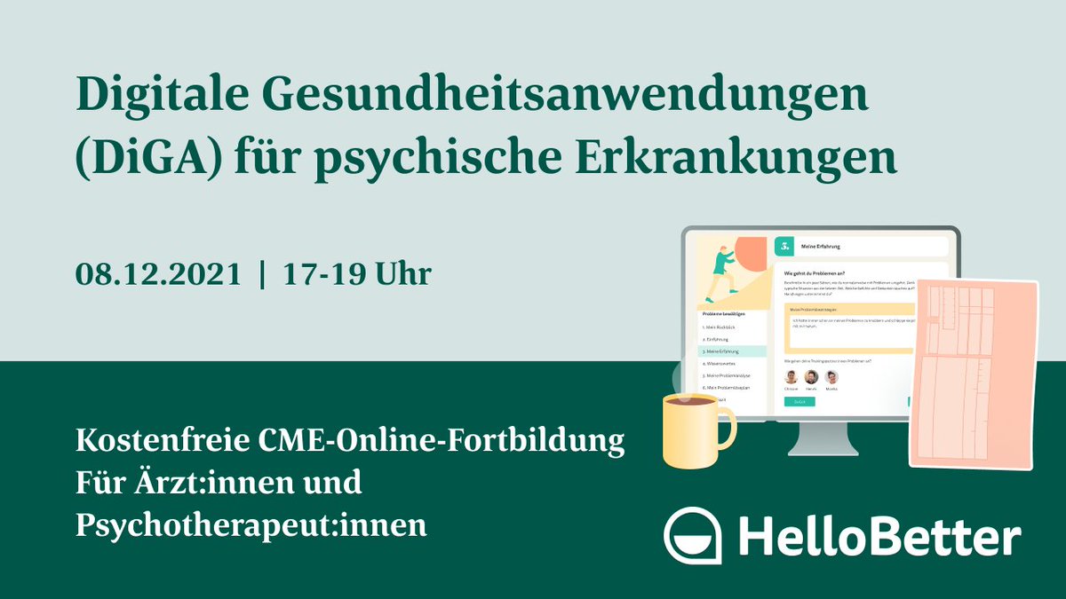 Es zeigt sich ein Anstieg von Depressionen, Schlafstörungen und Stress durch die Pandemie. Digitale Gesundheitsanwendungen können Patienten in der 4. Welle wirksame psychologische Unterstützung ermöglichen.
Mehr in der kostenfreien CME-Online-Fortbildung: hellobetter.de/cme/