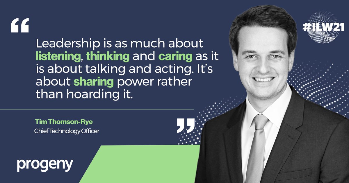 As we enter day three of #InternationalLeadershipWeek 2021, Chief #Technology Officer, Tim Thompson-Rye, shares his view on what makes an effective leader.
 
What qualities do you think are most important for a #leader to have? Leave a comment below ⬇️

#ILW21 🙌🏻