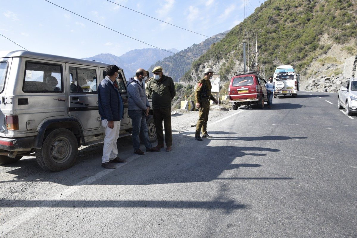 Deputy Commissioner (DEO), Ramban (@dcramban) on Twitter photo Undertook National Highway drive to check vehicles for documentation, over-speeding, overtaking and overloading today. ARTO Ramban, Shafkat Majeed & SHO Ramban, Sandeep Charak, also present. We will be relentless against rash driving. <a href="/diprjk/">Information & PR, J&K</a> <a href="/OfficeOfLGJandK/">Office of LG J&K</a> <a href="/DrJitendraSingh/">Dr Jitendra Singh</a> Undertook National Highway drive to check vehicles for documentation, over-speeding, overtaking and overloading today. ARTO Ramban, Shafkat Majeed & SHO Ramban, Sandeep Charak, also present. We will be relentless against rash driving. <a href="/diprjk/">Information & PR, J&K</a> <a href="/OfficeOfLGJandK/">Office of LG J&K</a> <a href="/DrJitendraSingh/">Dr Jitendra Singh</a>