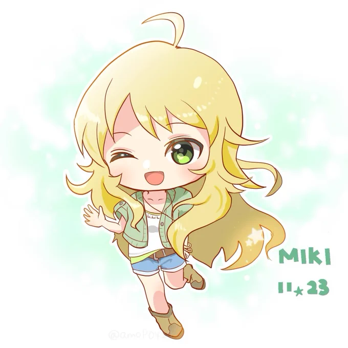 美希遅くなってごめんね💦
これからもキラキラな活躍を見せてね🌟☺️
#星井美希生誕祭2021
#星井美希誕生祭2021 
#星井美希 