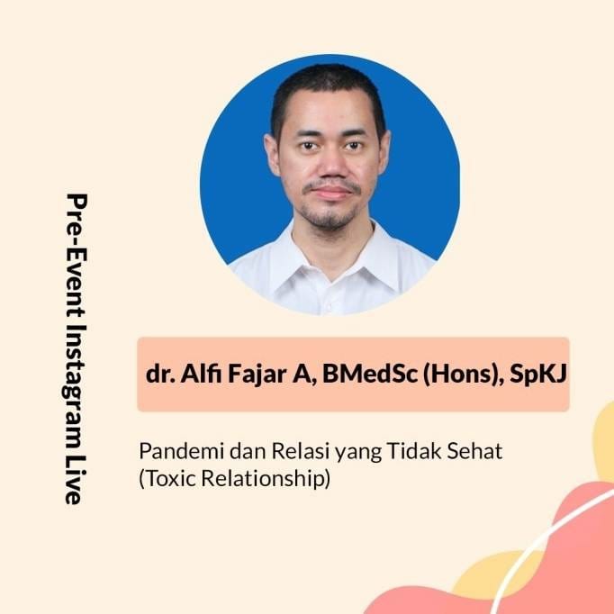 pldfkui's tweet photo. [IG LIVE 2 PUMP]

The 6th PUMP akann mengadakan IG LIVE ke-2 terkait "Pandemi dan Relasi yang Tidak Sehat (Toxic Relationship)" Oleh dr. Alfi Fajar A, BMedSc(Hons), SpKJ
Sabtu, 4 Desember 2021
19.00 s.d selesai
IG: psikiatri.update

Terbuka untuk umum! dan GRATIS!

#PLDUI #PUMP https://t.co/mvhmWth1EX