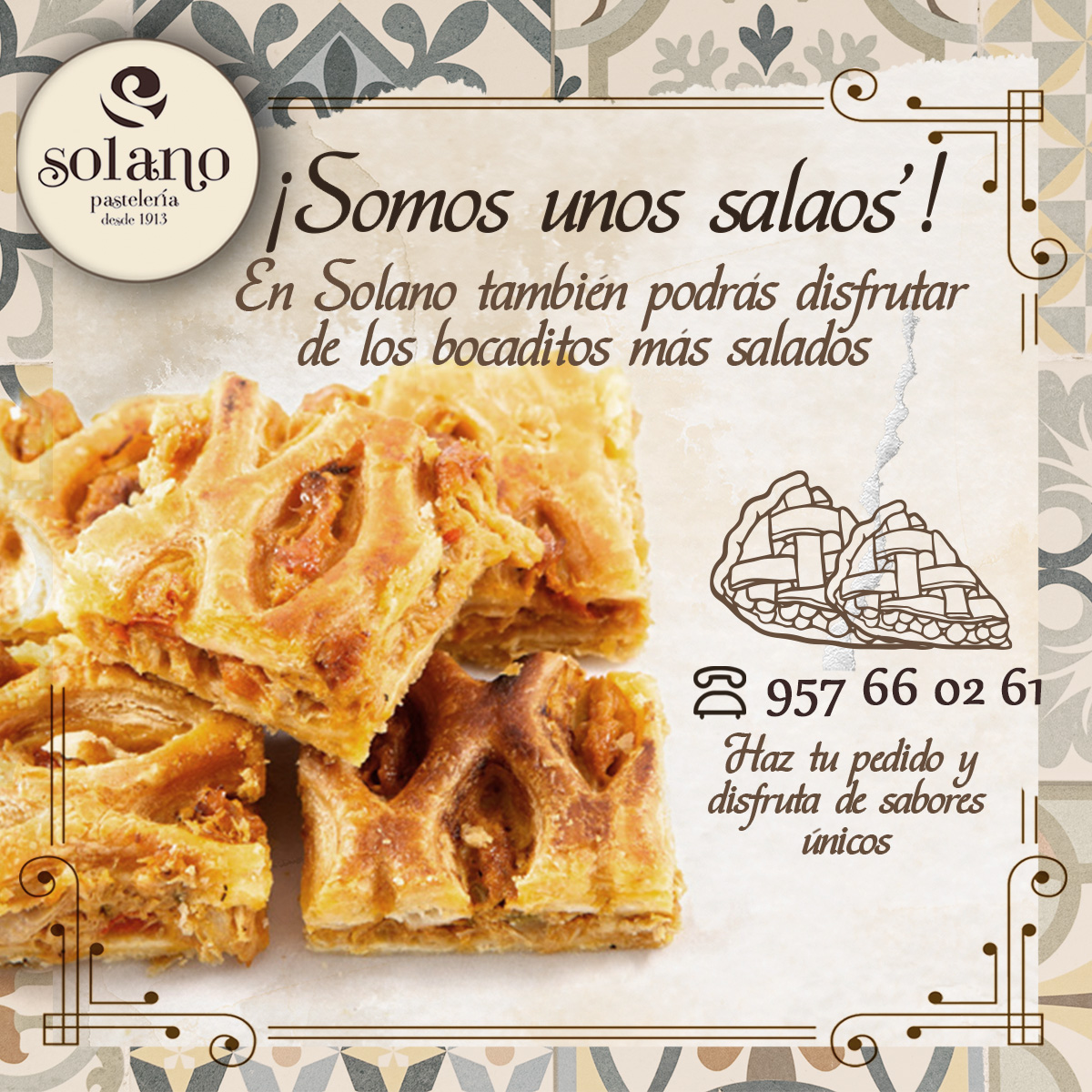 En #PasteleriaSolano nos encanta endulzar vuestros momentos 🥐 Pero...  ¡también somos 