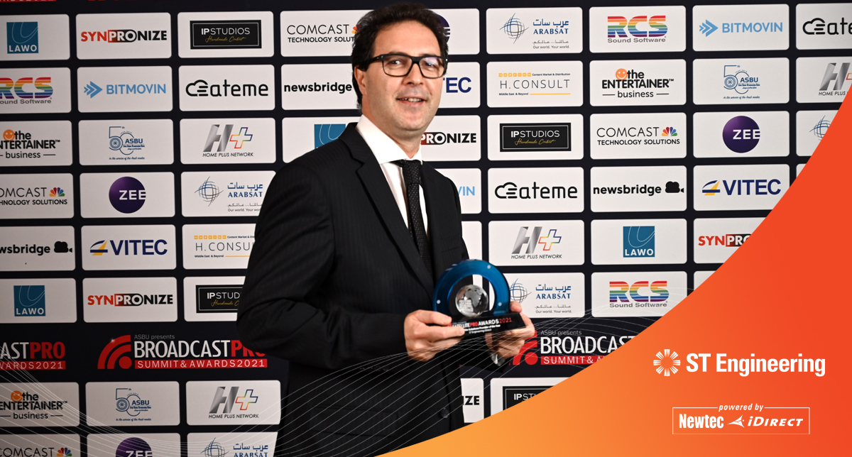 iDirect's tweet photo. Last week, with our partners @broadpeak, #EKT &amp; @Easy_Broadcast we took home the ASBU @@BroadcastProME Award for #Satellite Solutions Provider of the Year. Thanks to our #collaboration, our Native IP over Satellite solution stole the show. Learn more here. https://t.co/tW1H0z596U https://t.co/vcsQeEHBVr