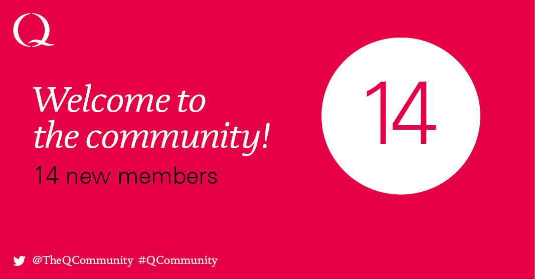 The Q community (@theqcommunity) on Twitter photo ๐ Congratulations and a big welcome to the 14 new #Qcommunity members joining today, including:
<a href="/jencrooke/">Jen Cotter (Crooke)</a> <a href="/HUSSAMNHS/">Hussam Alattar</a> <a href="/nimcat/">naomi senior</a> <a href="/drjonhastie/">Dr Jon Hastie</a> <a href="/psquantumsafety/">Paul Stretton</a> <a href="/Drlizheitz/">Liz Heitz</a> <a href="/katielouiseHa14/">Katie Cullum</a> <a href="/WaysOther/">WaysToCare</a> and more! ๐ Congratulations and a big welcome to the 14 new #Qcommunity members joining today, including:
<a href="/jencrooke/">Jen Cotter (Crooke)</a> <a href="/HUSSAMNHS/">Hussam Alattar</a> <a href="/nimcat/">naomi senior</a> <a href="/drjonhastie/">Dr Jon Hastie</a> <a href="/psquantumsafety/">Paul Stretton</a> <a href="/Drlizheitz/">Liz Heitz</a> <a href="/katielouiseHa14/">Katie Cullum</a> <a href="/WaysOther/">WaysToCare</a> and more!