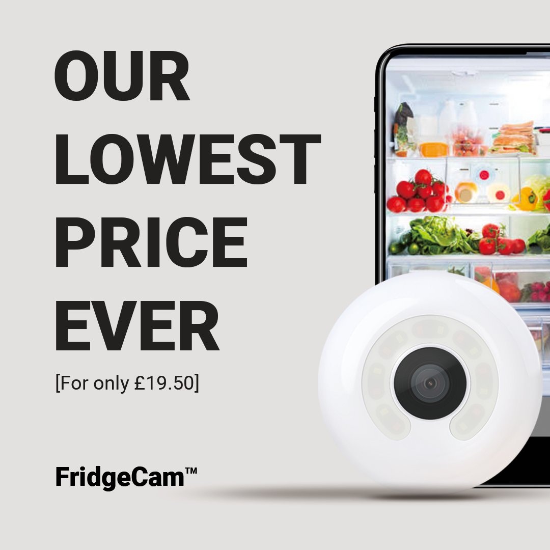 This #BlackFriday is not to be missed! The FridgeCam is the smart time and money-saving solution that all fridges need. You will always know what's in your fridge and cupboard stopping you from double-buying items.
Buy now by visiting our online store.

l8r.it/Lc5A