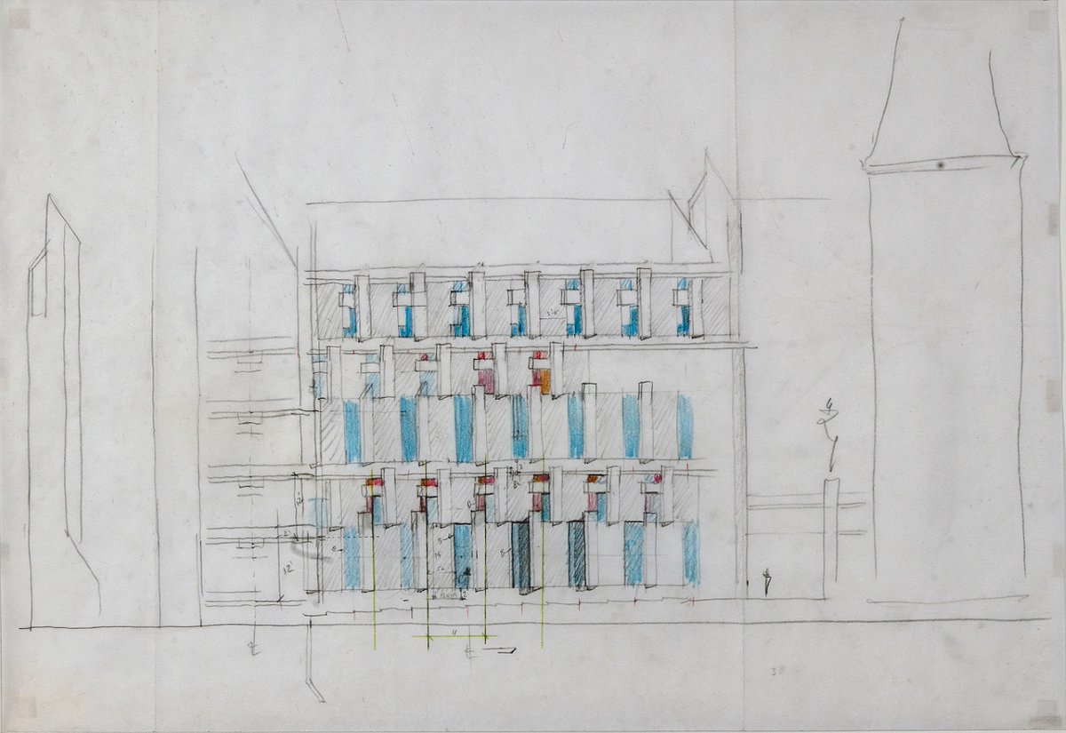 PaulRudolphInst's tweet photo. Rendering of the unbuilt Government Center in New Haven, Connecticut designed by Paul Rudolph beginning in 1968.
⠀⁠
#architecture #brutalism #newhaven #building #docomomo #paulrudolph #architecturepicture #archinect #archpaper #architectmag #brutal_architecture https://t.co/9qy2M31BSe