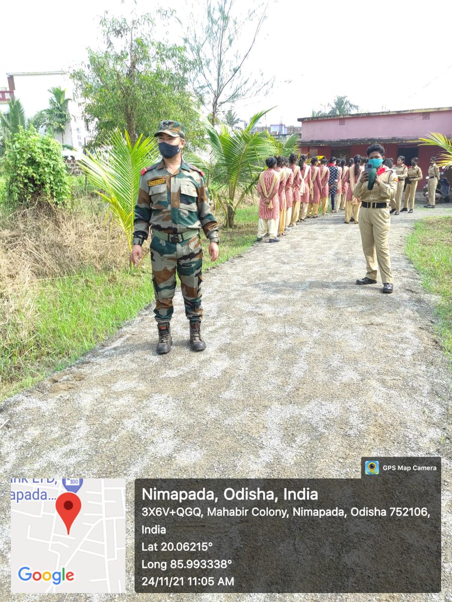 PournamashiPar1's tweet photo. I. G Degree women's College Nimapara under 1(O) Girls Bn NCC enrolled 35 cadets on 24th November 2021 Mr. SONAM STOBGAIS offi
cially enrolled the cadets. #Kalingasagar. https://t.co/f3aDUcnHnj