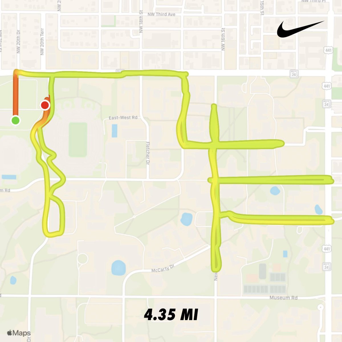 AmyCarrao's tweet photo. First 7K run complete! Made up a fun route to celebrate this achievement. Thanks ⁦@bennettrun⁩ for the fun this morning! https://t.co/6mLxR4Mz3O