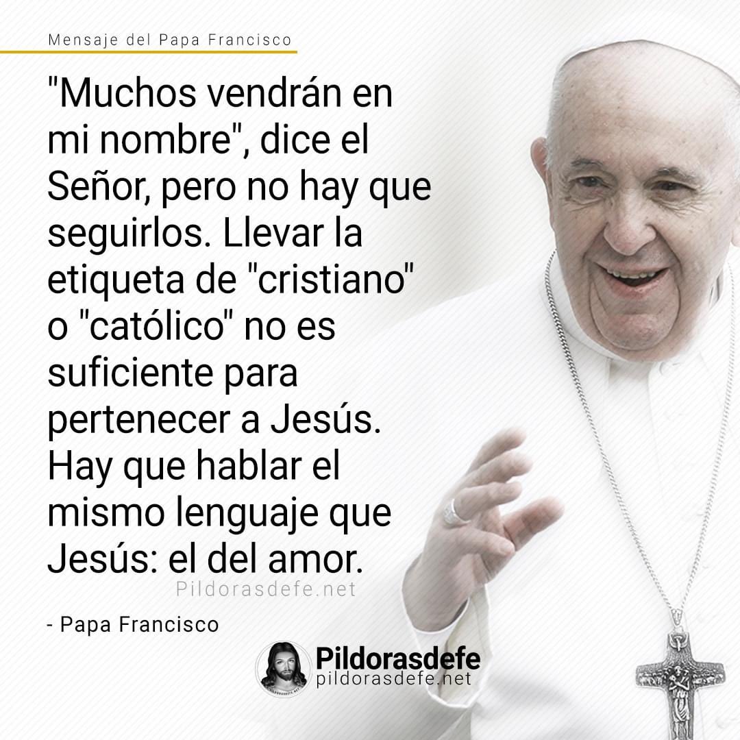 ♥️El mensaje de hoy: <a href="/Pontifex_es/">Papa León XIV</a> Francisco nos habla de cuál debe ser el lenguaje de los que pertenecemos a Jesús ♥️

Feliz día Espectadores ☀️🌻