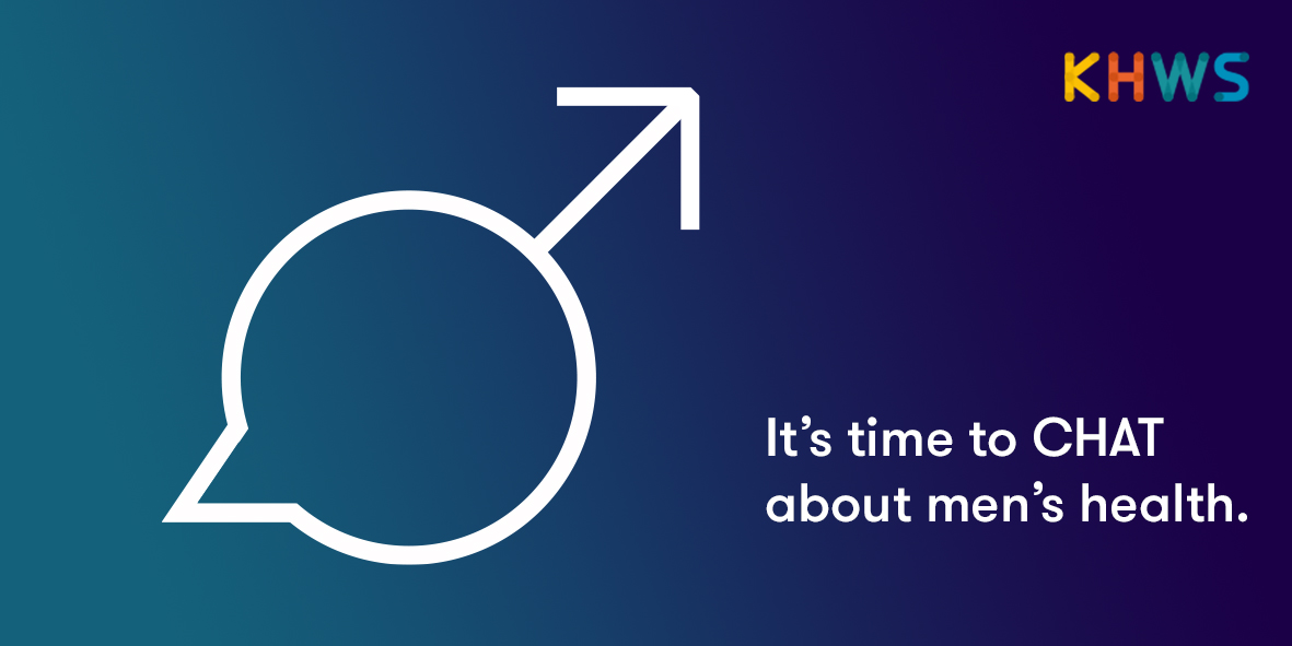 November marks Men’s Health month. 
It’s only a start, but the simple acronym CHAT, can help to improve the stigma around men’s mental health:

CARE for those around you
Ask for HELP
Keep ACTIVE
TALK about how you feel
#MentalHealthAwareness #Movember