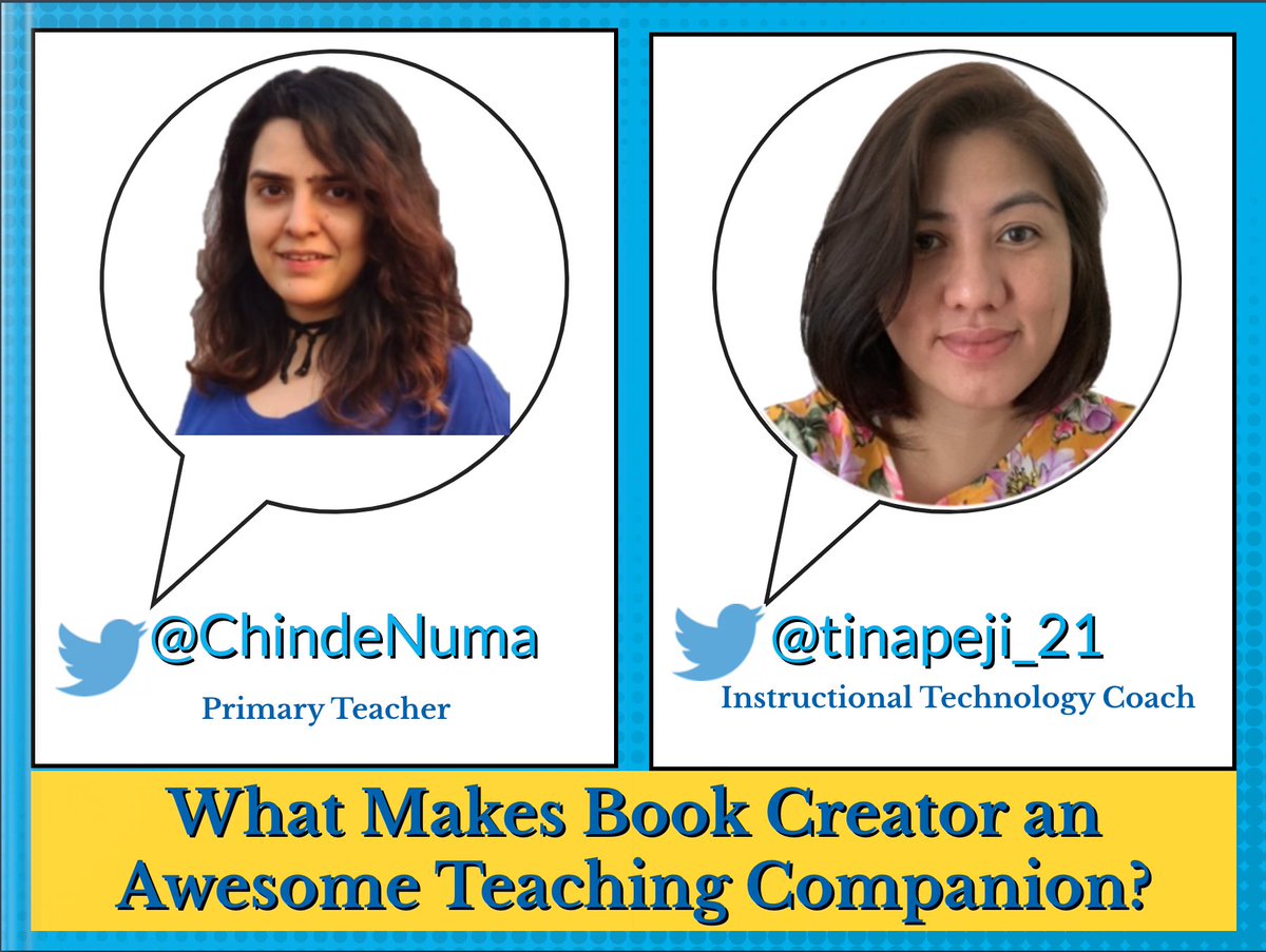 tinapeji_21's tweet photo. Super proud of @ChindeNuma, one of our #TechMentors for co-presenting @BookCreatorApp with me for #TechTuesday with Primary teachers! 
#BookCreatorAmbassador #ITCoach

#DAISFamily 
#DreamLearnExcel https://t.co/cDPlfjoZGn