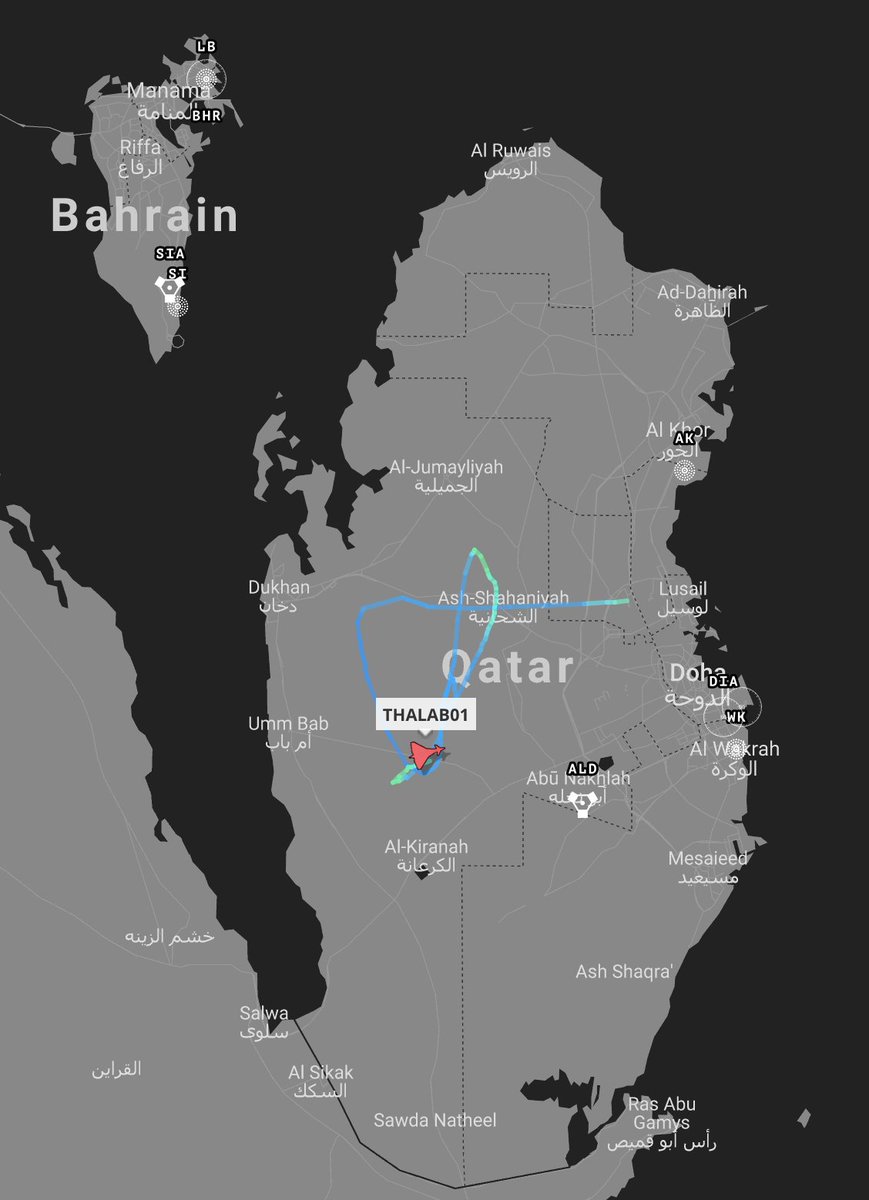 TheSnoopySnoop's tweet photo. #THALAB01 #RAF #Typhoon
#ZK369 #43C797
Operating over #Qatar
#haveglass #planespotting #avgeek #milair https://t.co/nyfwntY9t0