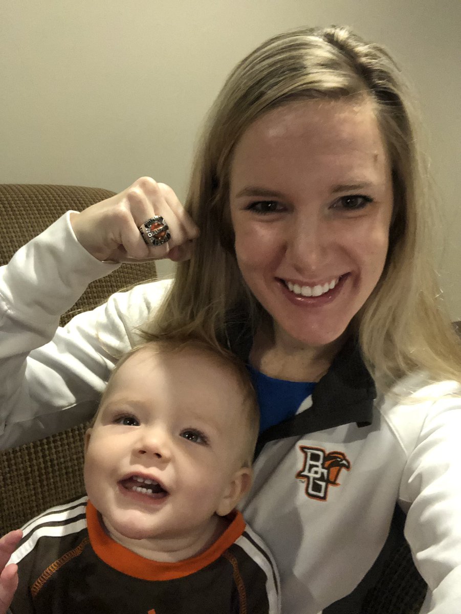 MLAPGOV's tweet photo. Archie and I FALCON PUMPED for some MAC Champions Volleyball today! Let’s go @BGSUVolleyball 🏐 🏆 🥇 https://t.co/DF2oAyF04s