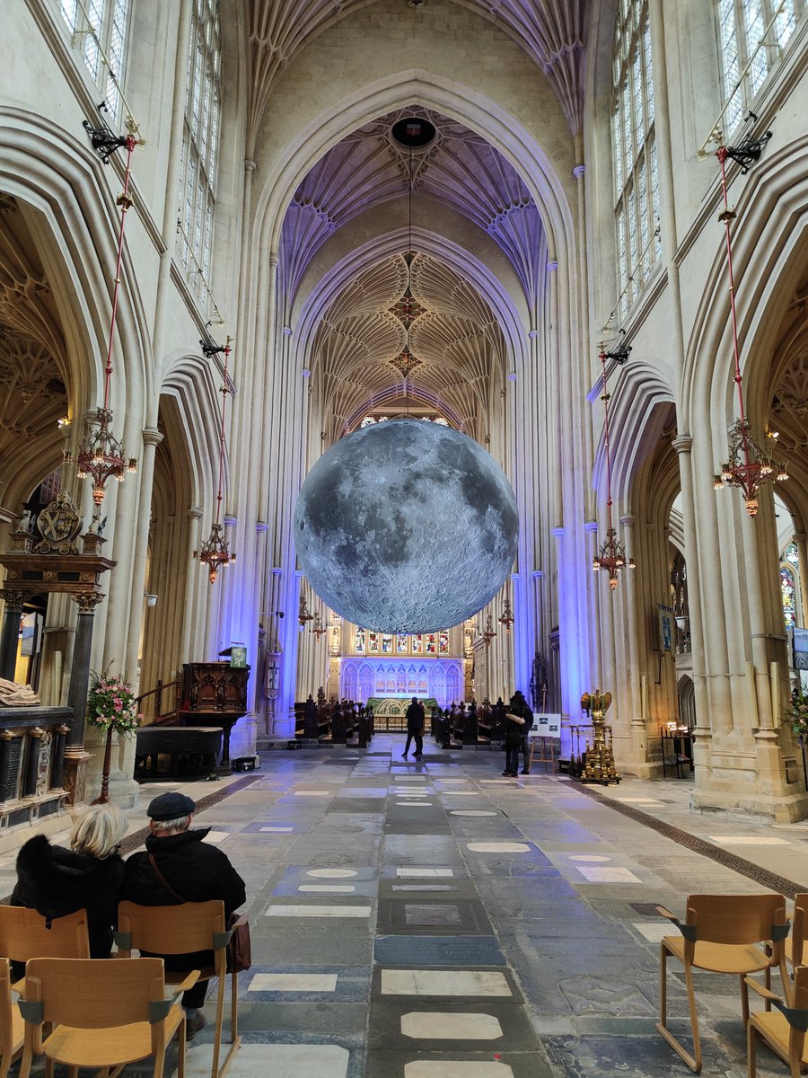 Leigh Johnstone (@leigh_johnstone) on Twitter photo Always a thrill to see <a href="/lukejerram/">Luke Jerram</a> work. The Museum of the Moon looking stunning in <a href="/bathabbey/">Bath Abbey</a> today 🌑😍 Always a thrill to see <a href="/lukejerram/">Luke Jerram</a> work. The Museum of the Moon looking stunning in <a href="/bathabbey/">Bath Abbey</a> today 🌑😍