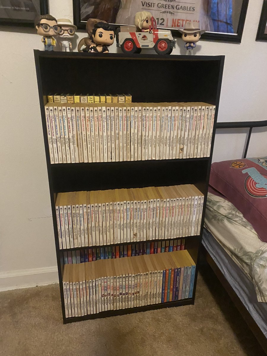 Well it finally happened. Had to get a new bookshelf for my Nancy books. So you know I can have room for more. 😂