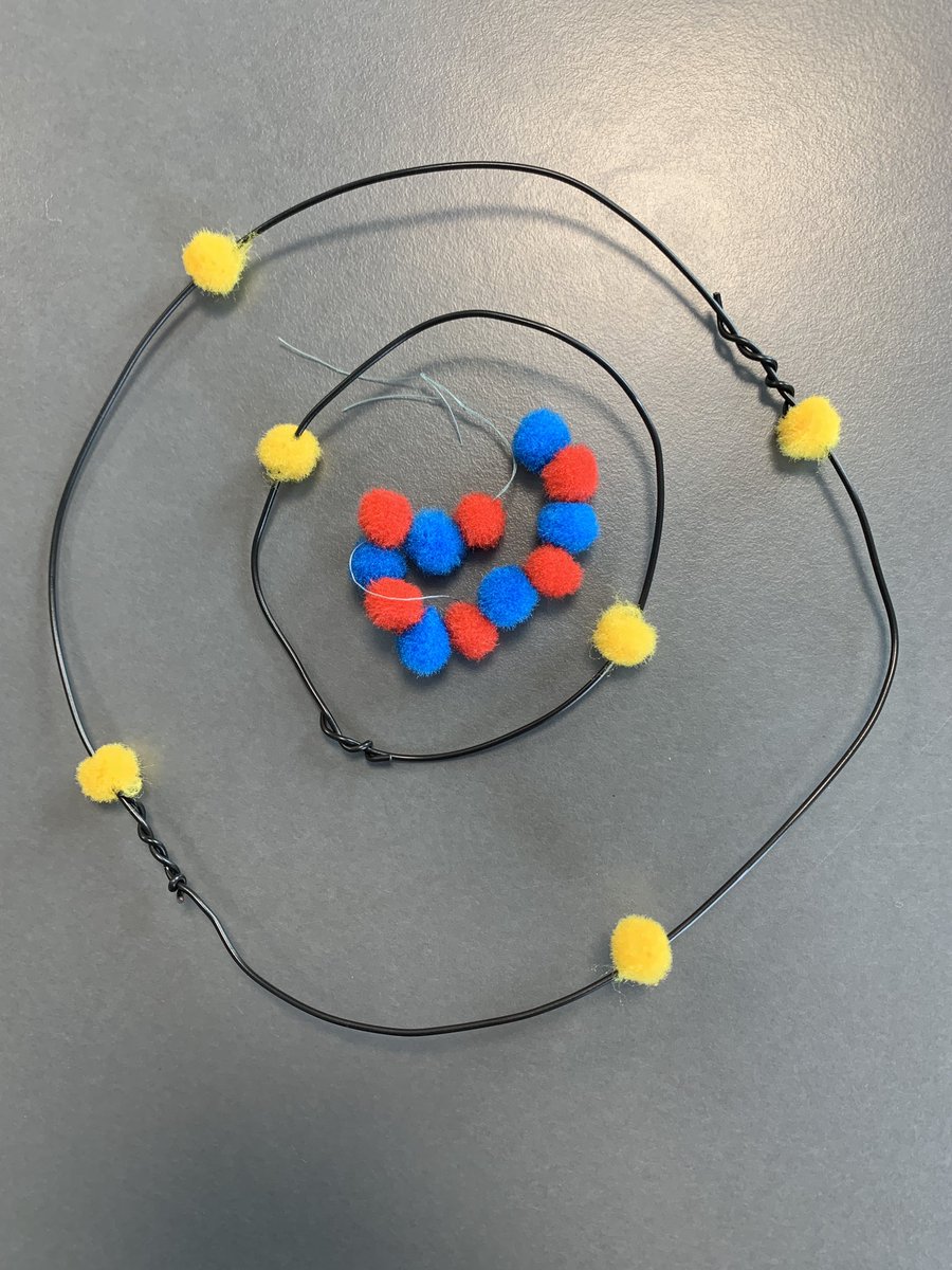 PaxmanScience's tweet image. Students have been making model atoms in Science today for ‘No Pens Day’! @AcademyPaxman