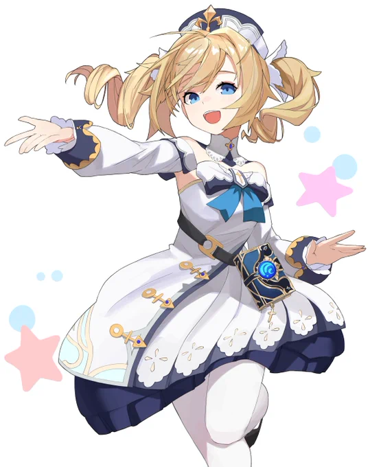 去年描いたまま放置してたバーバラ絵 #原神 