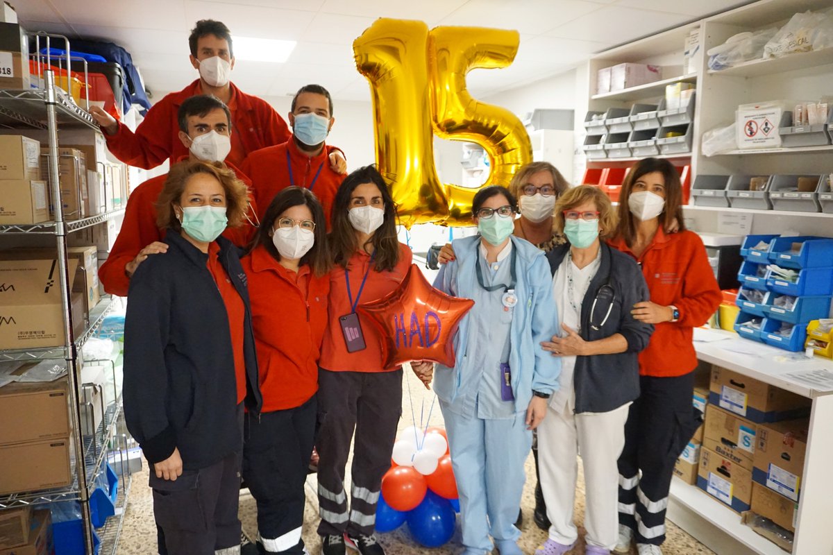 Equipo Hospitalización a Domicilio #HospitalTudela celebra 15 años de su puesta en marcha como modelo atención sanitaria alternativa a hospitalización convencional
En 2020 981 ingresos, 8´4 días estancia media y 73´5% de ocupación anual
#AreaSaludTudela