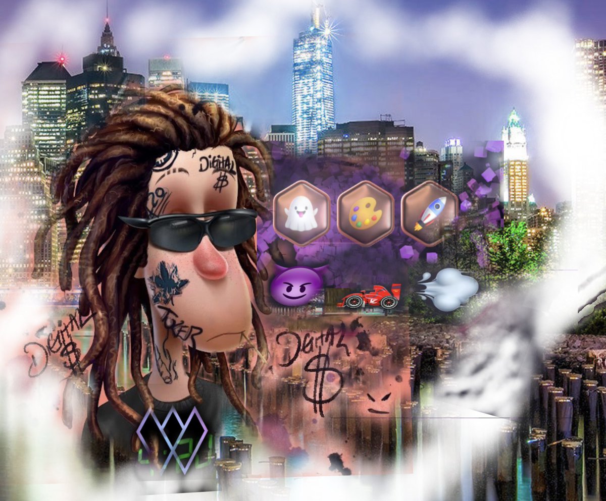 StevieWatters's tweet photo. @CryptoCannaClub Hit the 🌳 
Whipped to the City 😈 🏎 💨
Got my Face Yatted for the Cause 👻🎨🚀 
NY #Toker #DigitalSteve https://t.co/ufZGSDSu0g