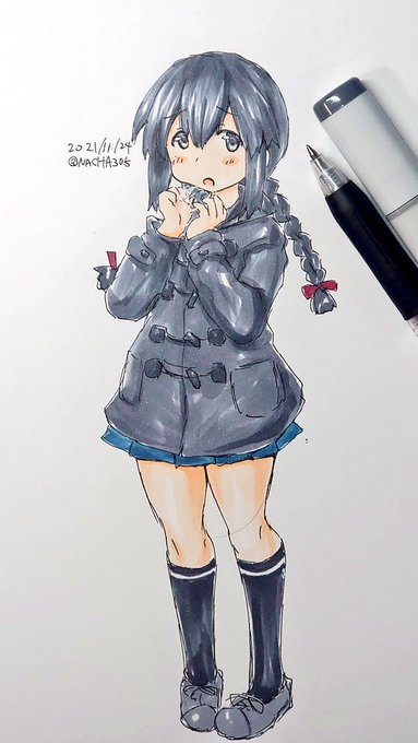 「1girl duffel coat」 illustration images(Latest)