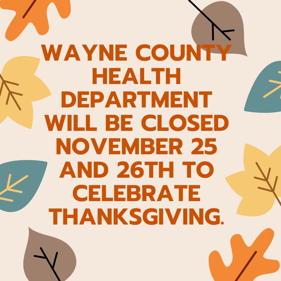 Wayne County Health Department tweet media