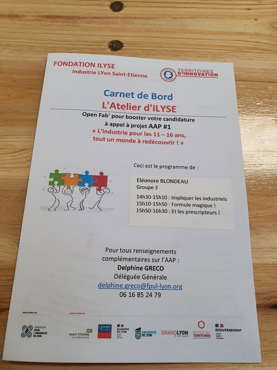 Ravie de contribuer au nom du <a href="/CIndustrielles/">Collectif Startups Industrielles France</a> aux travaux de la Fondation #ILYSE <a href="/grandlyon/">Métropole de Lyon</a> sur : réinventer l'industrie pour les 11-16ans.
Et tout ça chez <a href="/_BelAirCamp_/">Bel Air Camp</a> membre du #CSIFrance 😉