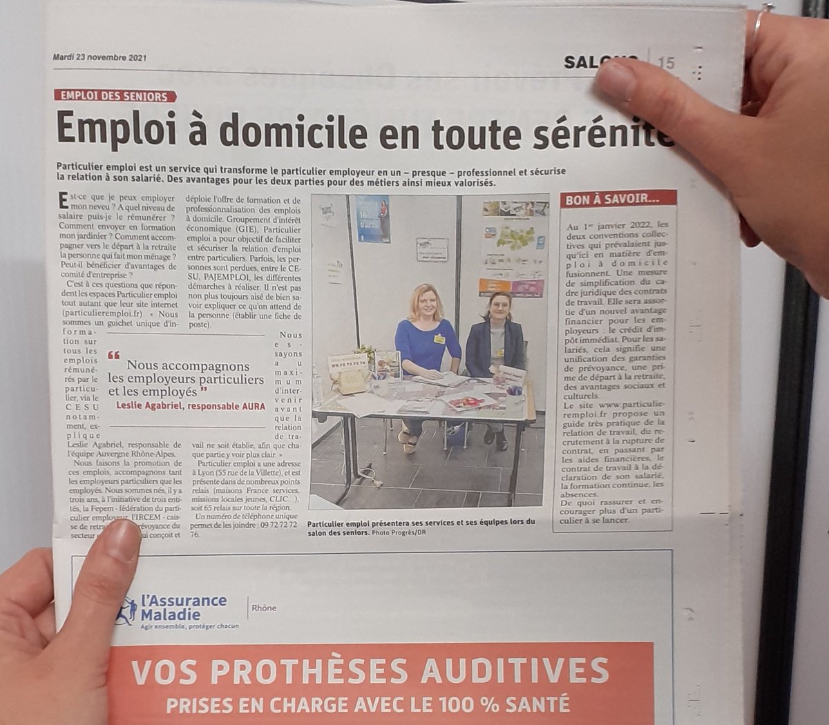 PE_AuvRA's tweet photo. 📸Les stars du jour !!! Vous nous reconnaissez : c'est bien nous, les animatrices de @PE_LeMag. Nous vous attendons au
 📍Salon Horizon Seniors, stand B13, à Lyon, aujourd'hui et demain.
#emploiadomicile @Le_Progres https://t.co/NIMd9DLpwa